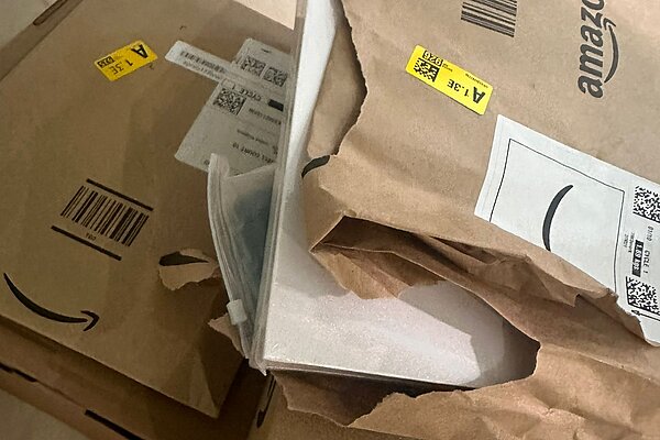 Parcels that have been torn open