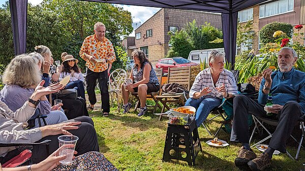 People having a picnic